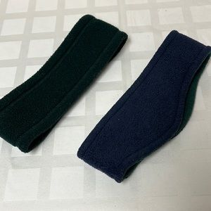 2 Children’s Winter Headbands Navy & Green